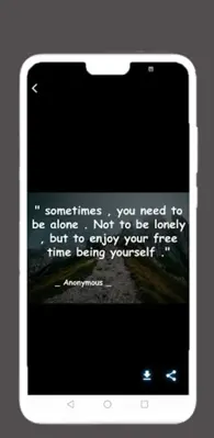 Alone QuotesLoneliness Quotes android App screenshot 2