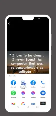 Alone QuotesLoneliness Quotes android App screenshot 3